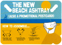 Postcard Beach Ashtray
